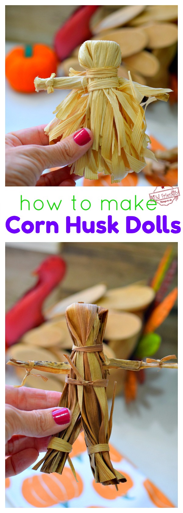 How to make corn husk dolls - Gift of Curiosity