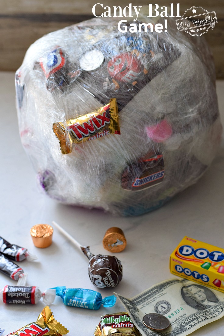 The Saran Wrap Candy Ball Game Instructions and Fun Ideas Kid