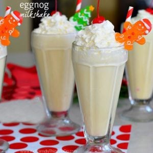 eggnog milkshake for Christmas