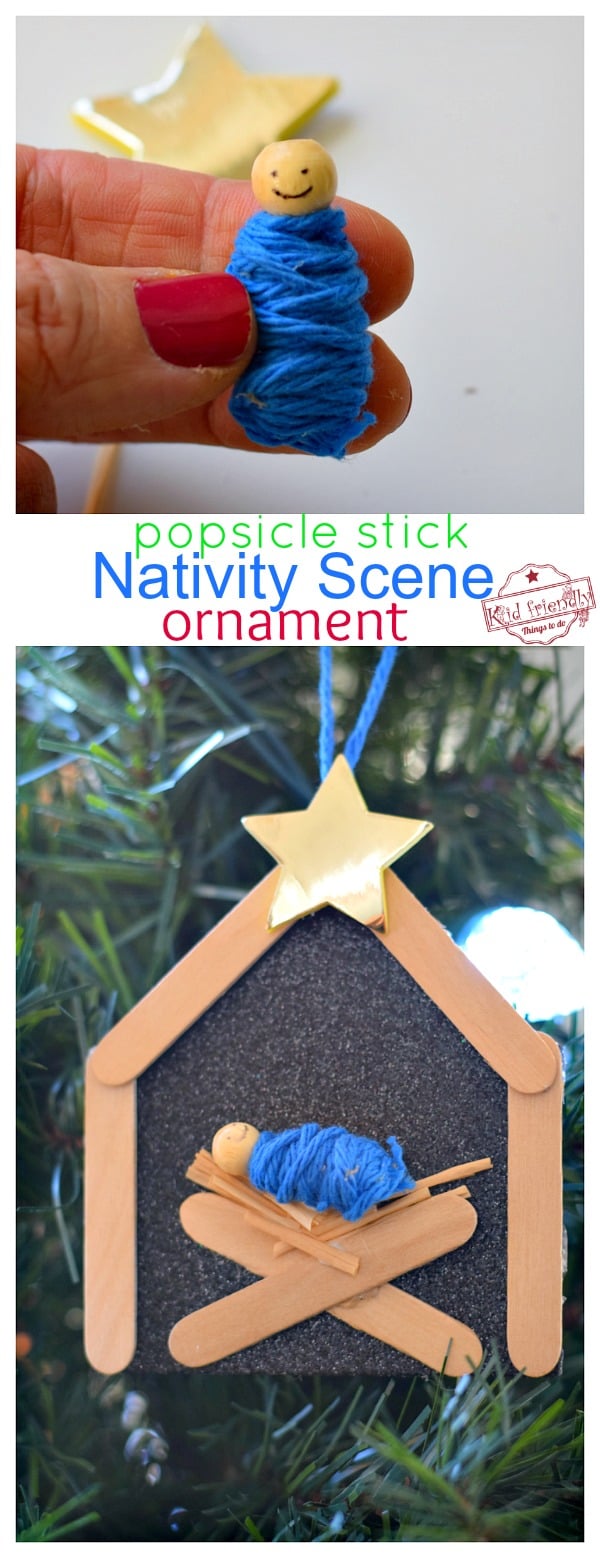 Preschool Activity: Nativity Popsicle Stick Craft