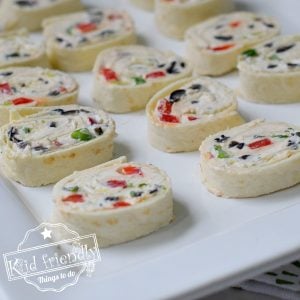 Making Ranch Tortilla Pinwheel Appetizers