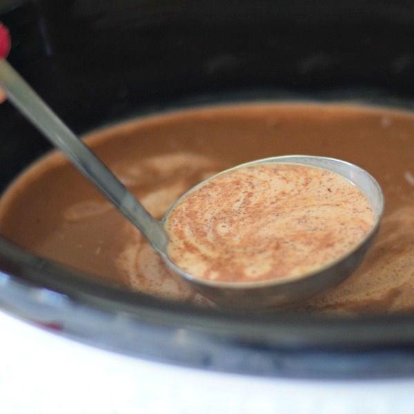 slow cooker hot chocolate 