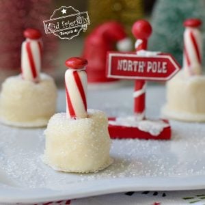 North Pole Marshmallow Pop