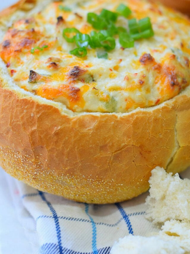 Hot Crab Dip Baked in a Bread Bowl – Story