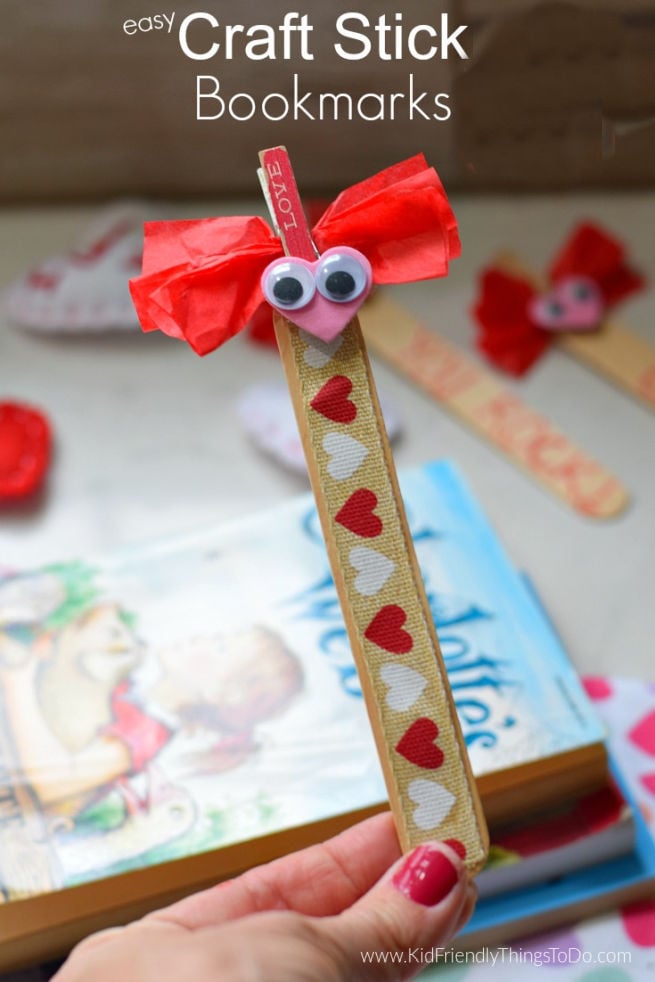 Valentine Bookmark Craft and Gift