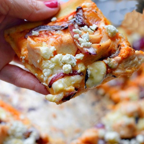 buffalo chicken flatbread pizza