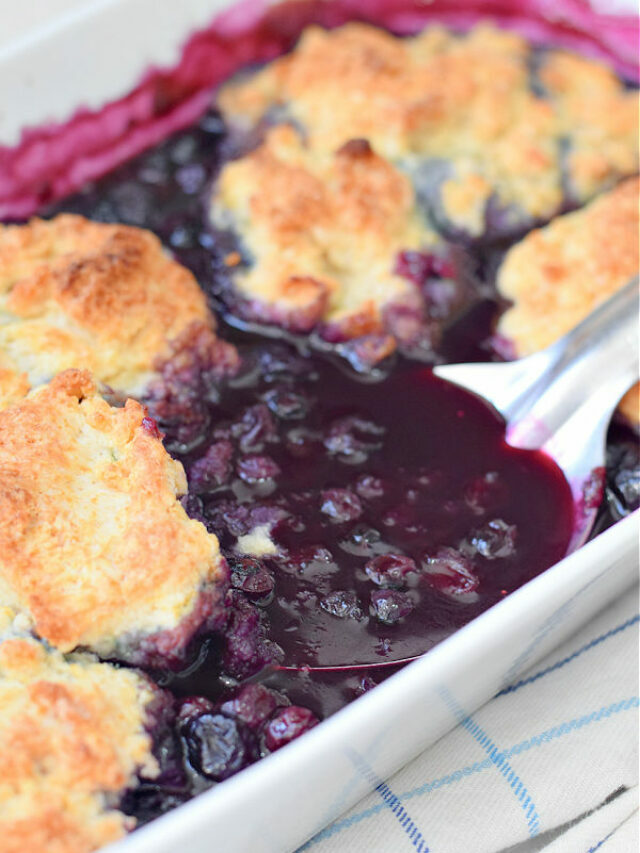 Homemade Blueberry Cobbler – Story