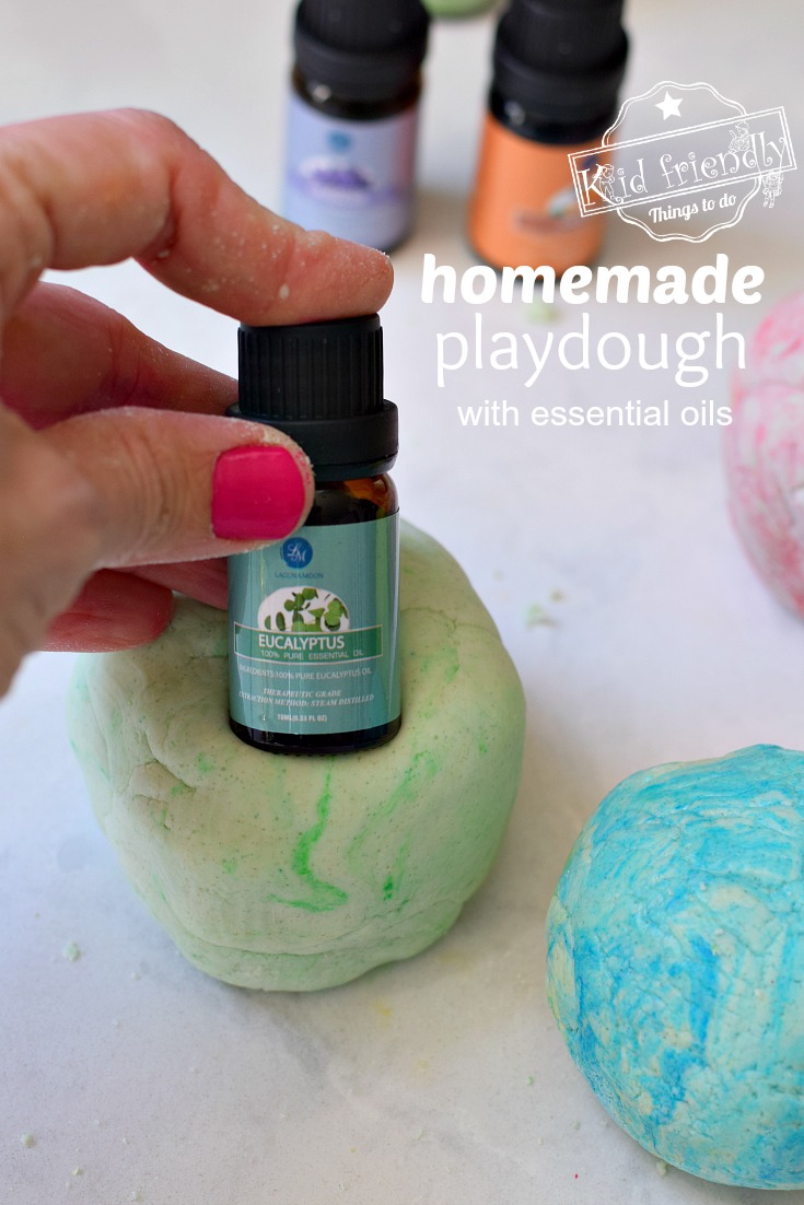 DIY Natural Play Dough Scented with Essential Oils