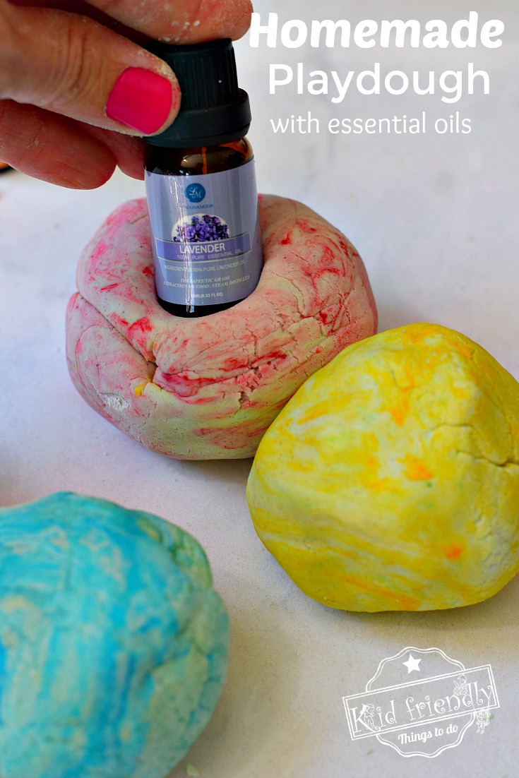 DIY Natural Play Dough Scented with Essential Oils