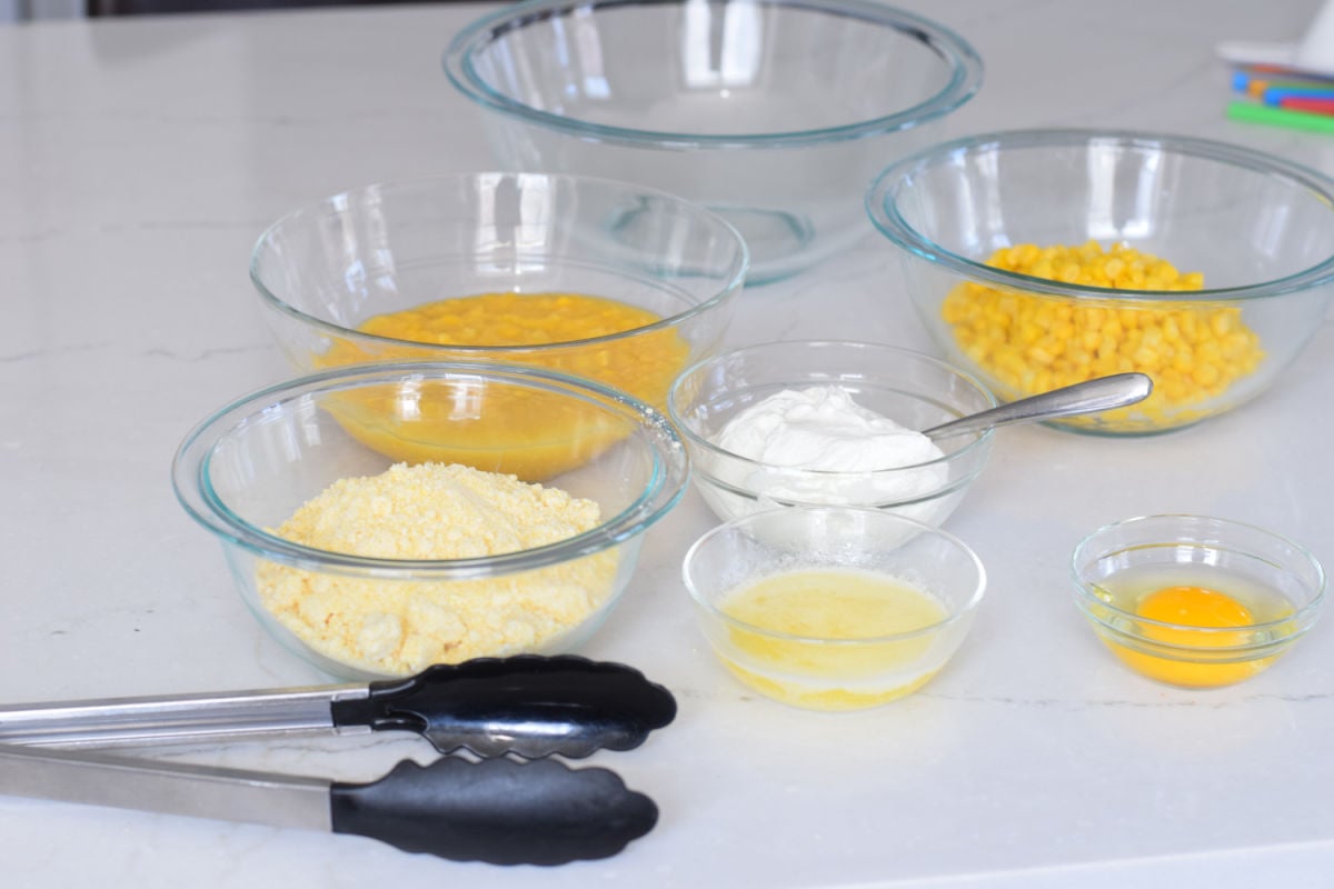 ingredients for cornbread casserole 