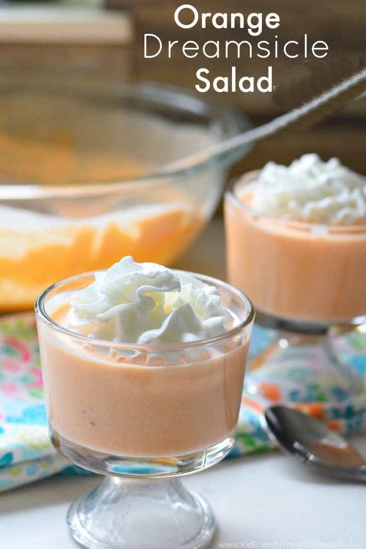 Orange Creamsicle Jello Mold Salad - Cupcakes & Kale Chips