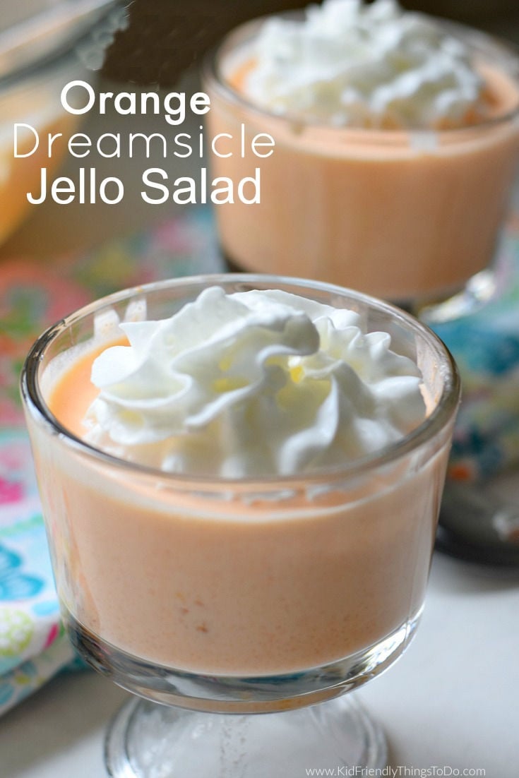 dreamsicle Jell-O salad 