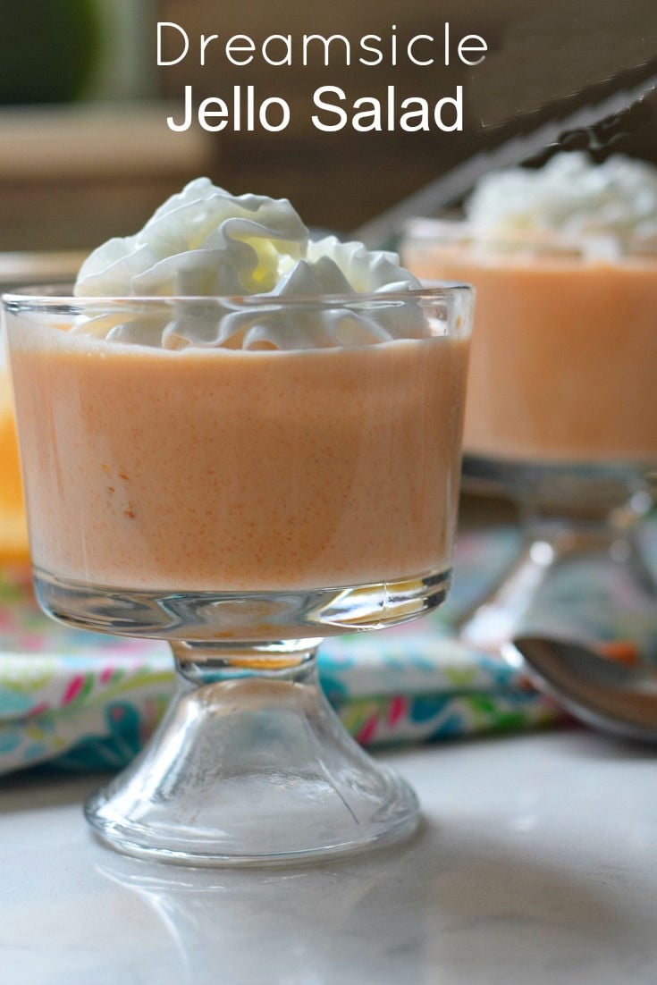 Orange Creamsicle Jello Mold Salad - Cupcakes & Kale Chips