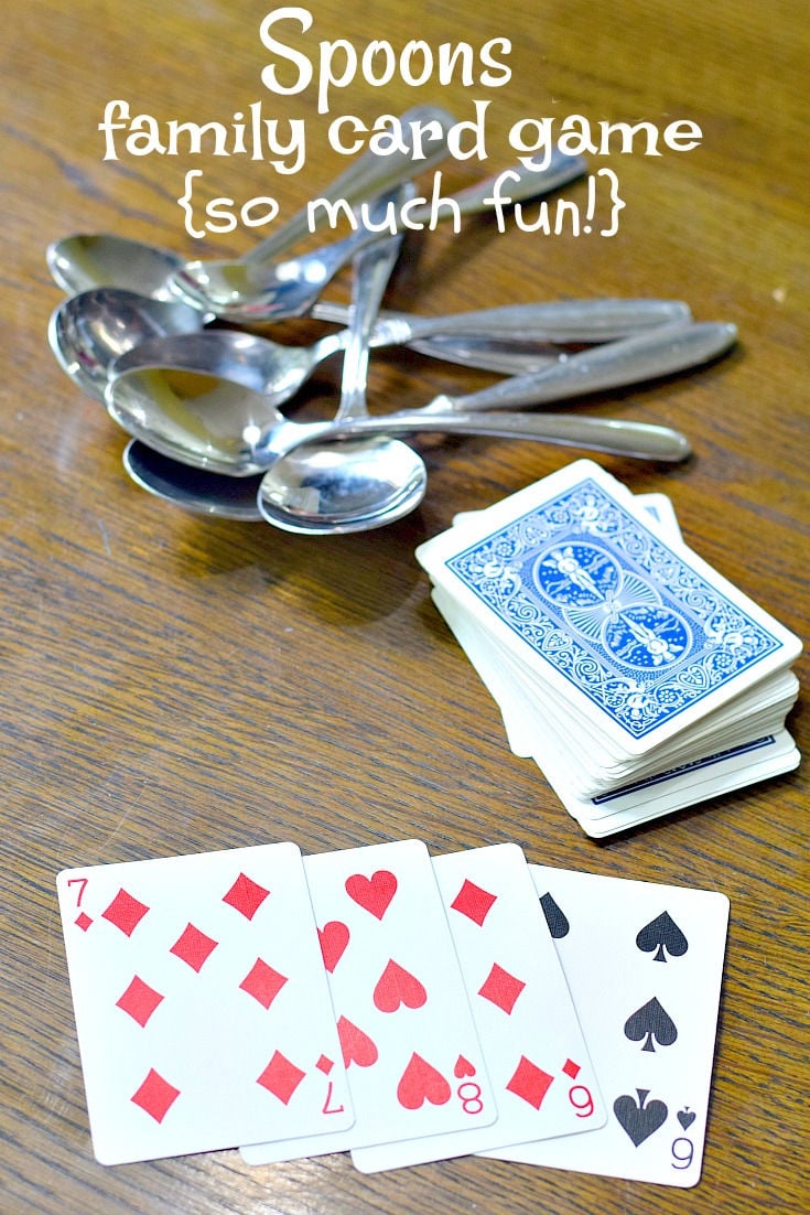 Spoons Card Game {Fun for All Ages!} with video