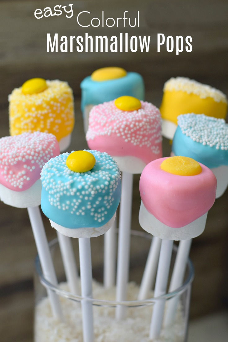 colorful marshmallow pops on a stick