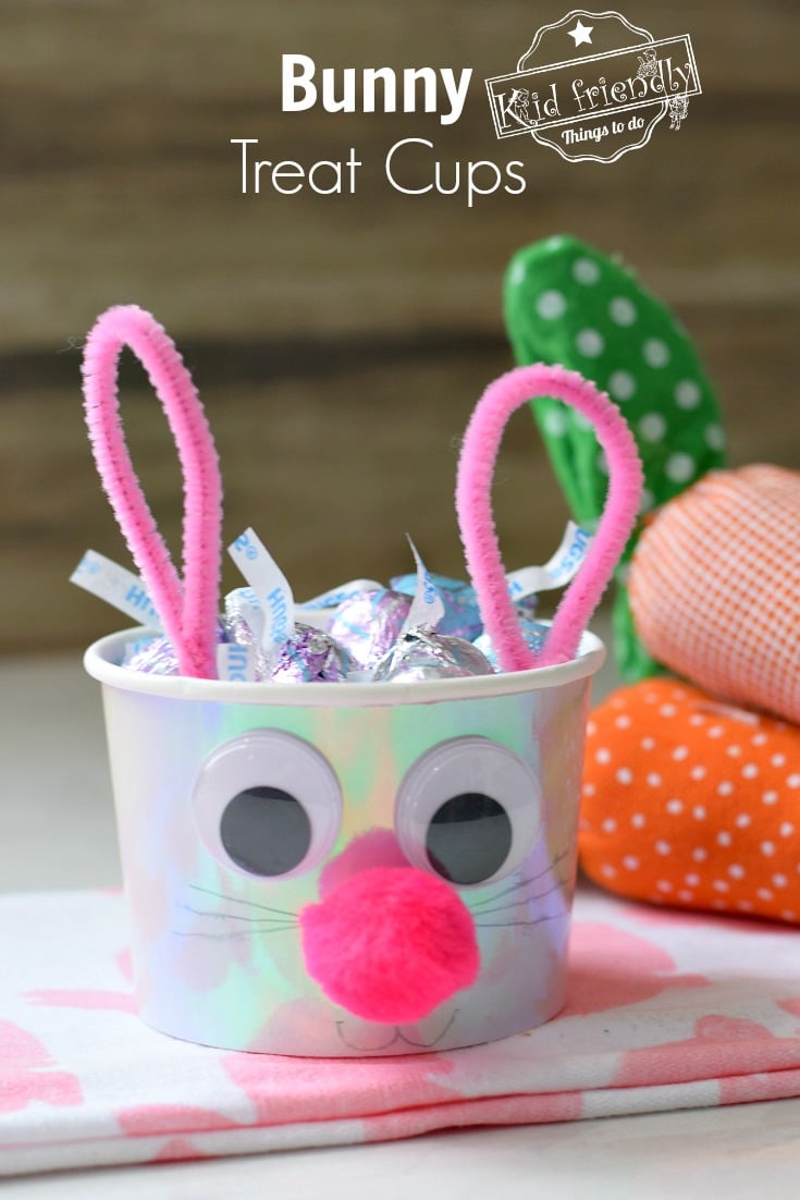 Simple Kid's Bunny Treat Cups Craft