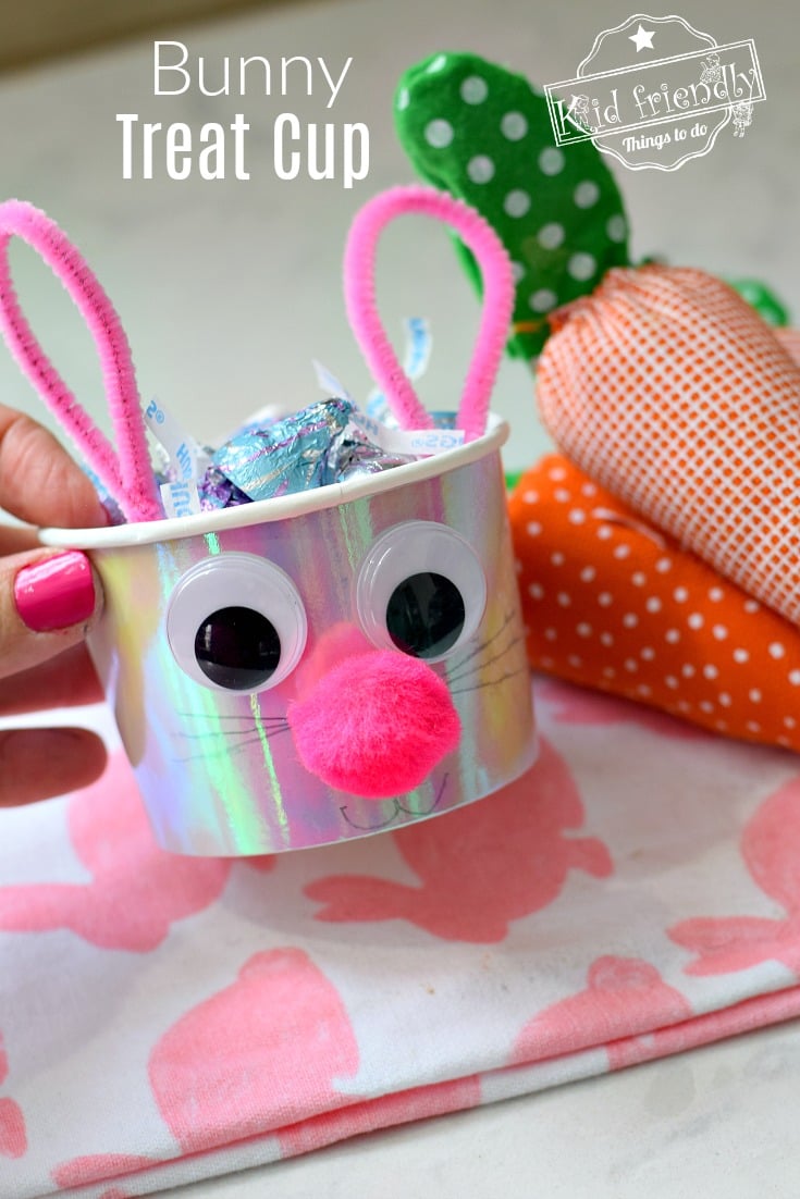 Bunny Treat Cups {Easter Craft and Party Idea} | Kid Friendly Things To Do