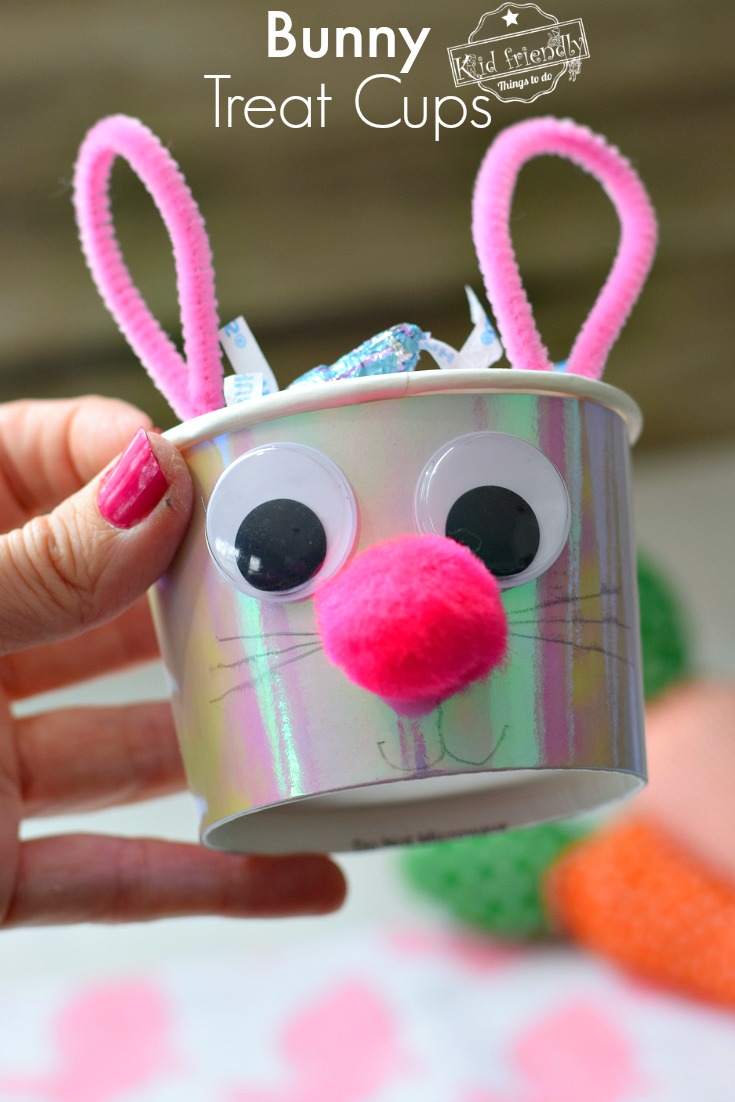 Simple Kid's Bunny Treat Cups Craft