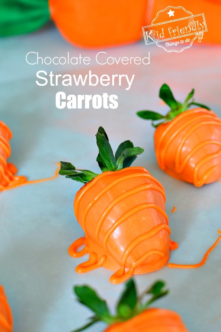 Carrot chocolate Strawberries