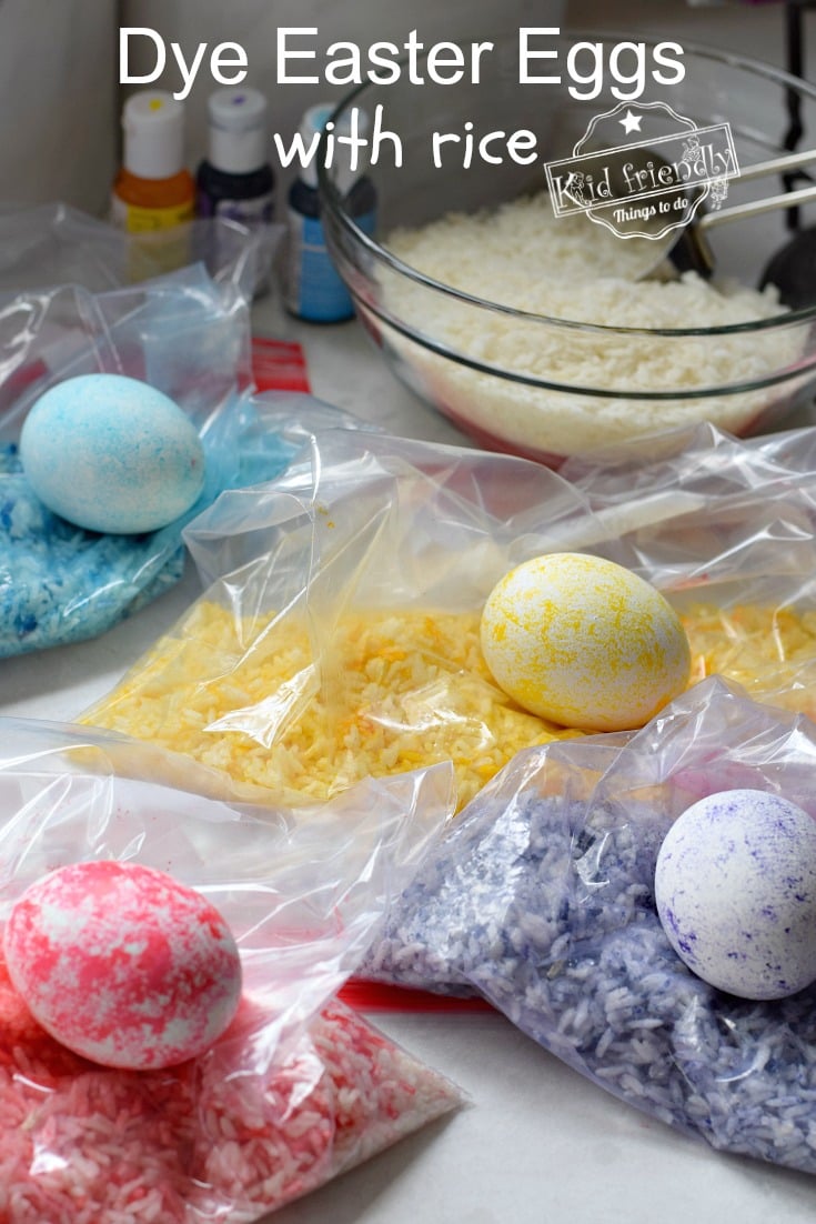 dye Easter Eggs with Rice 