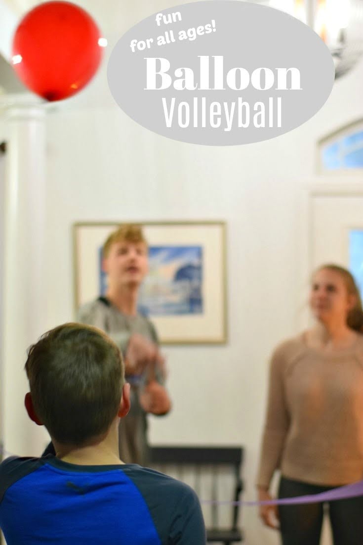 balloon volleyball at home