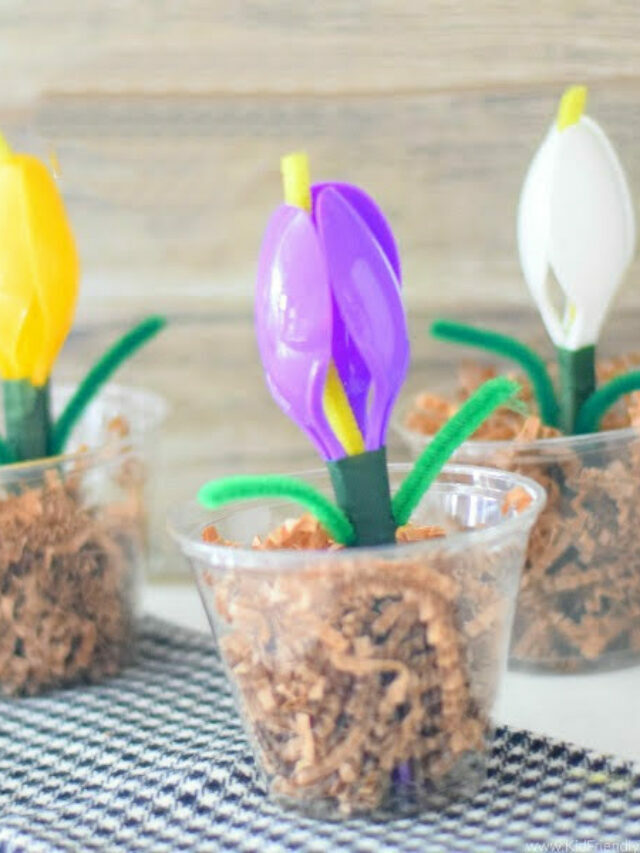 Plastic Spoon Spring Flower Craft – Story