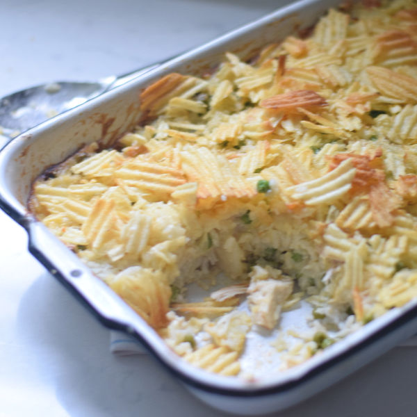 Chicken And Rice Casserole With Potato Chip Topping Kid Friendly Things To Do