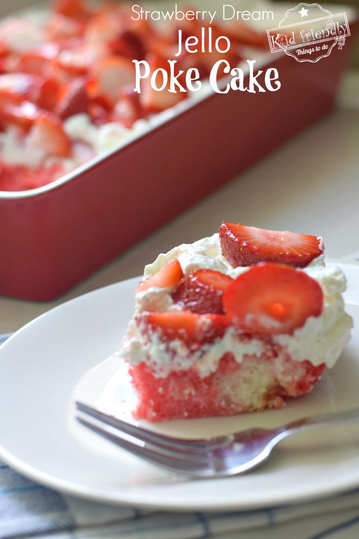 strawberry jello poke cake 