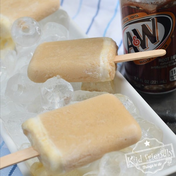 Root Beer Float Popsicles {So Easy!} | Kid Friendly Things To Do