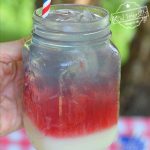 red white and blue multi layered drinks