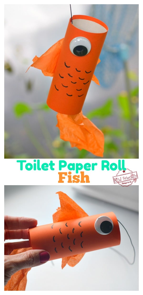 toilet paper roll fish 