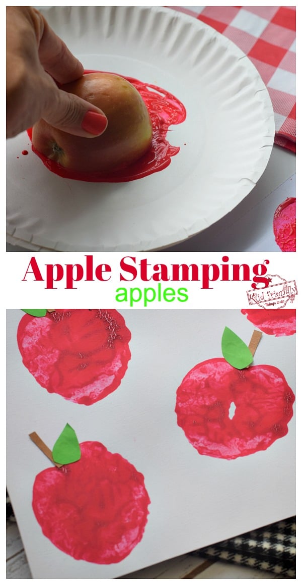 apple stamping activity