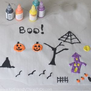 window clings craft for Halloween