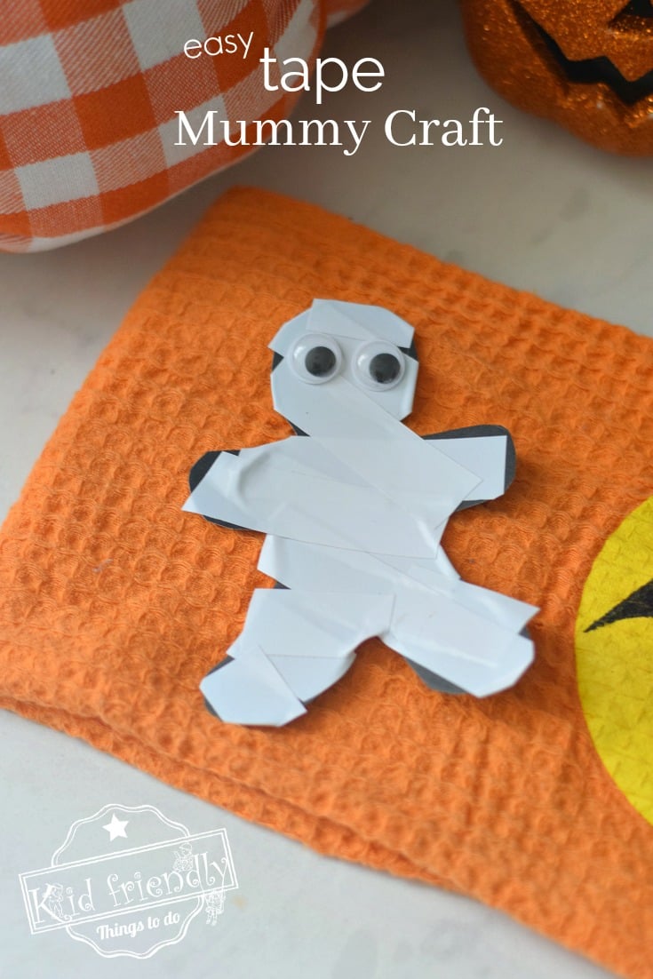 Halloween mummy craft 