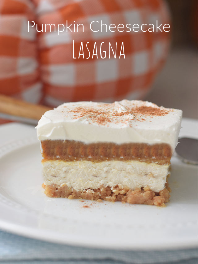 No Bake Layered Pumpkin Cheesecake {So Easy!}