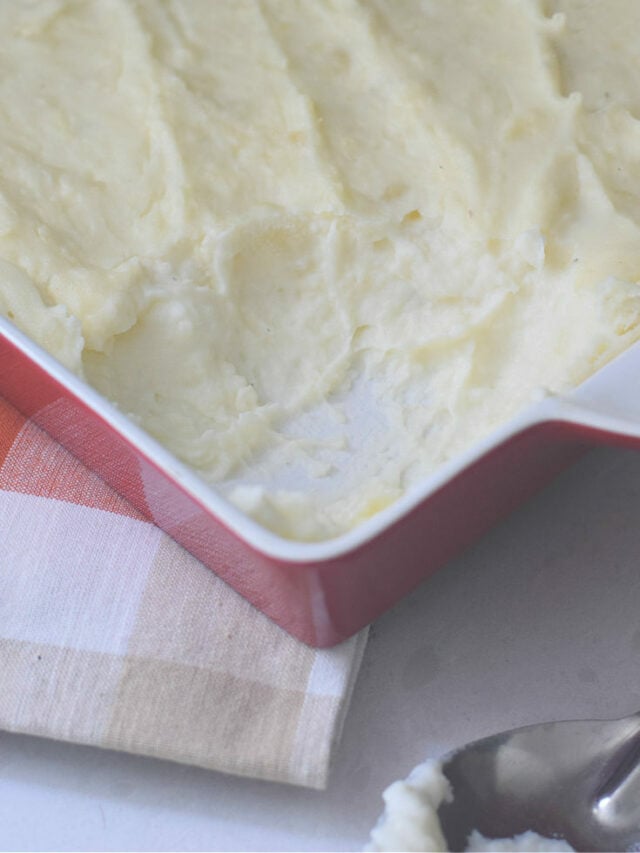 Make Ahead Oven Baked Mashed Potatoes – Story