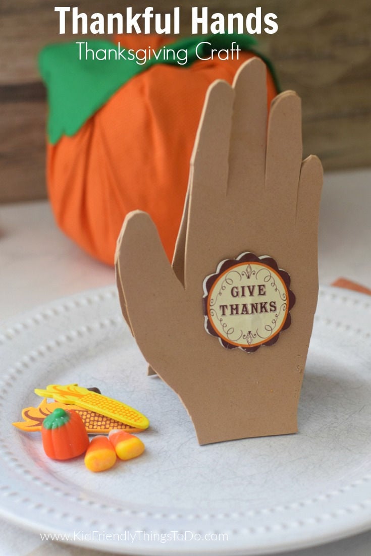 praying hands Thanksgiving craft 