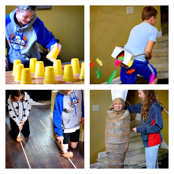 Read more about the article 10 Awesome Minute to Win It Thanksgiving Games for Kids to Play