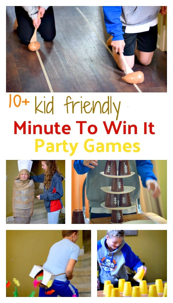 12 Incredibly Fun (& Easy) Minute to Win It Games for Kids