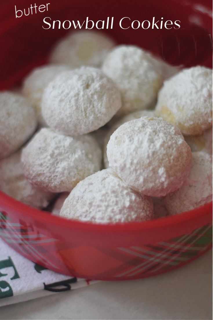 snowball cookies for Christmas 