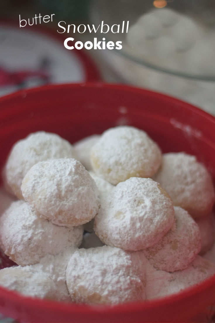 snowball cookies for Christmas 