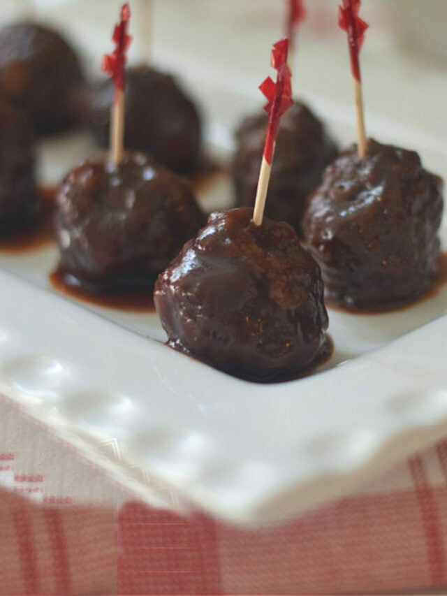 Grape Jelly with Chili Sauce Meatball Appetizer – Story