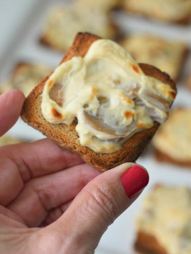 Cream Cheese & Mushroom Party Rye Bread Appetizer – Story