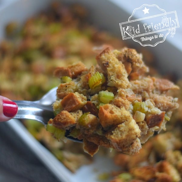 Classic Sage Stuffing Recipe {Easy} | Kid Friendly Things To Do