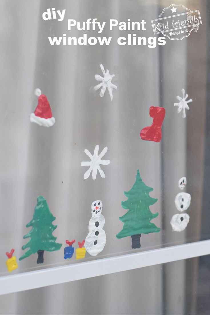 puffy paint window clings 
