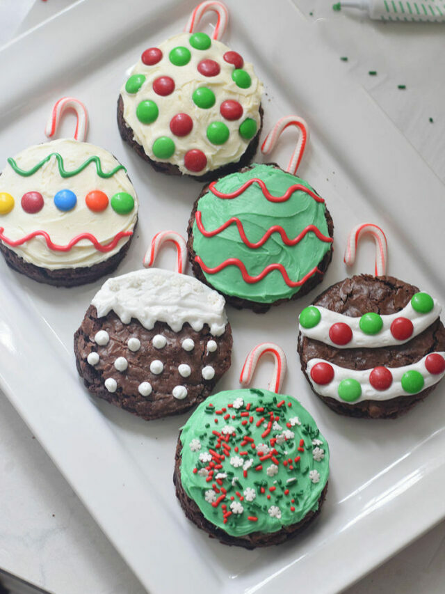 Christmas Ornament Brownies