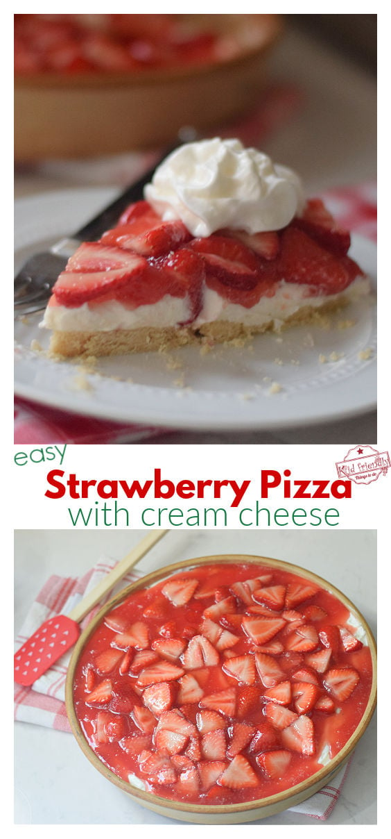 Strawberry Pizza recipe collage