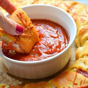 Pizza Crescent Ring appetizer