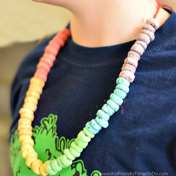 fruit loop rainbow necklace 