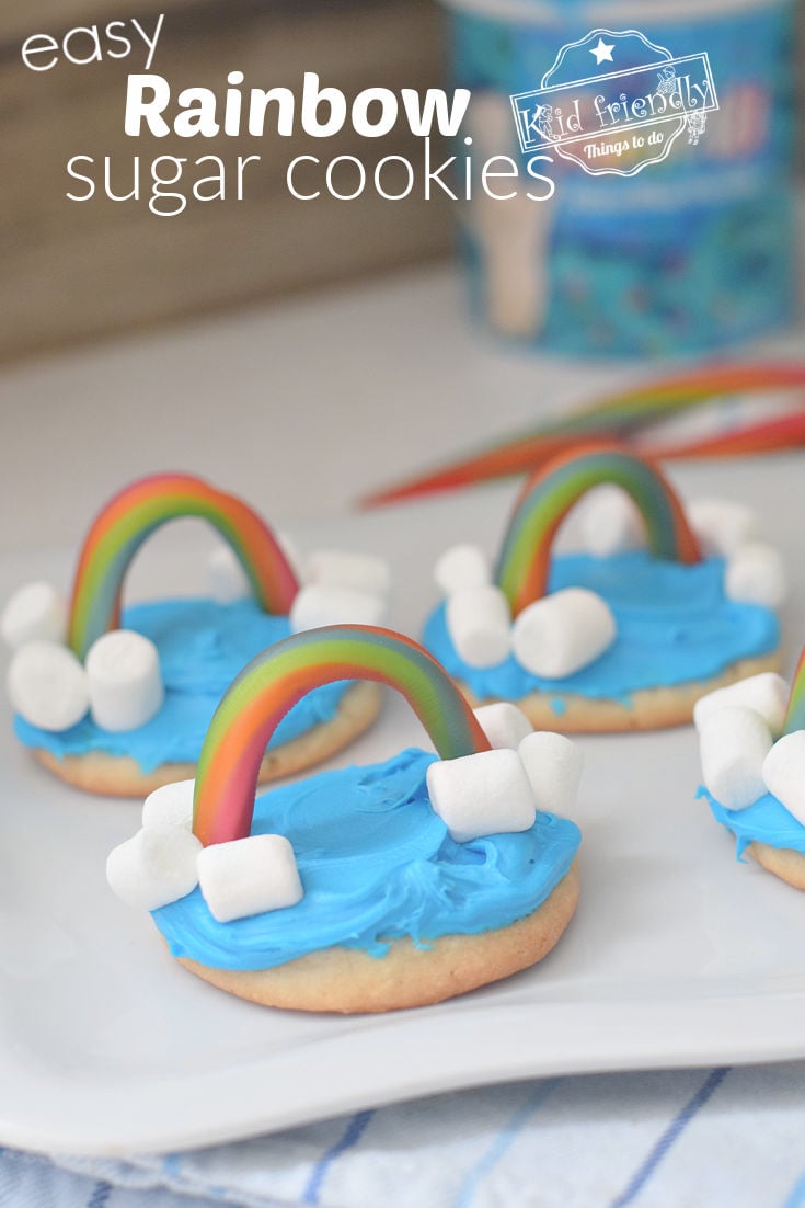 rainbow sugar cookies